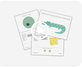 Materiales educativos impresos listos para usar en el aula de inicial